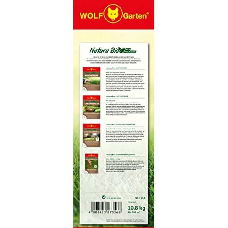 WOLF-Garten NR-H 10.8 NATURA Bio Rasendünger Herbst 10.8kg für 160m² – Bild 2