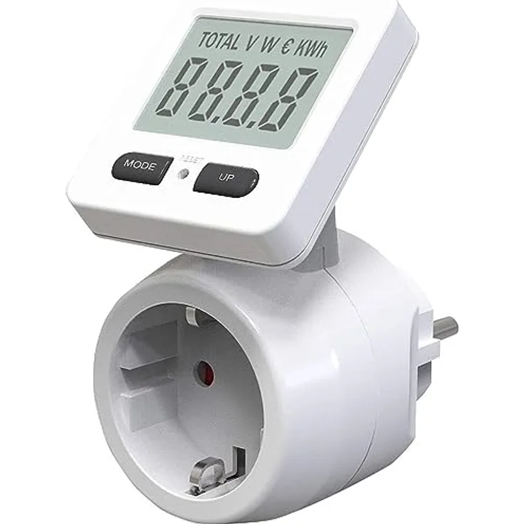 revolt Energiemessgerät: Digitaler Energiekostenmesser mit 180° drehbarem Display, bis 3.680 W (Stromkostenmesser)