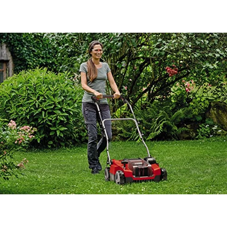 Einhell Akku-Vertikutierer-Lüfter GE-SC 36/35 Li-Solo Power X-Change (36 V, 35 cm Arbeitsbreite, Brushless, Messerwalze mit 16 Messern, klappbarer Führungsholm, ohne Akku) – Bild 3