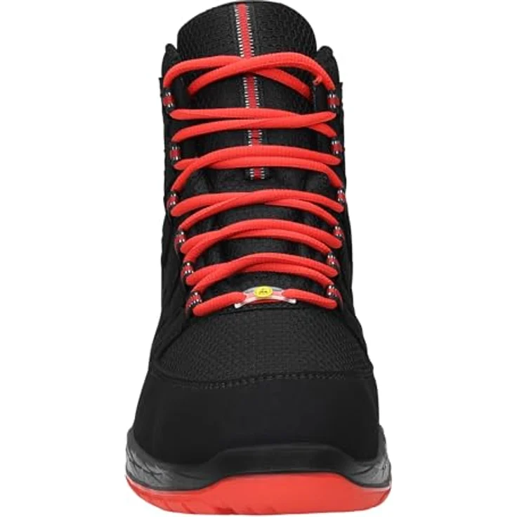 Elten MADDOX S3 Black-Red Mid ESD, Sicherheitsschuhe mit hohem Tragekomfort und innovativer Sohlentechnologie, Größe 40 – Bild 4