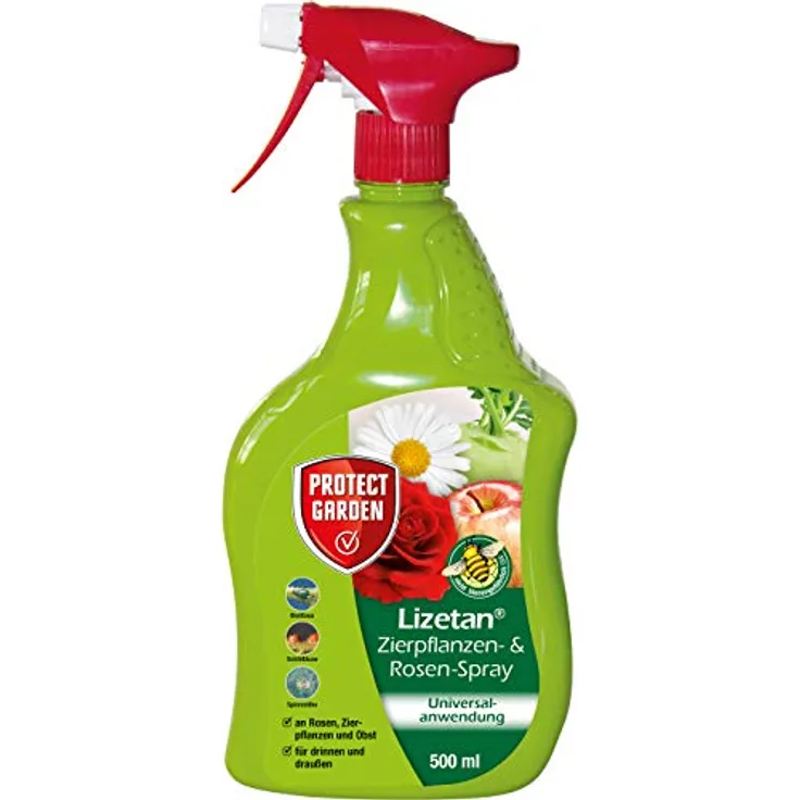 PROTECT GARDEN Lizetan AF Zierpflanzen-und Rosen-Spray, zuverlässiger Schutz gegen Schädlinge, 500 ml