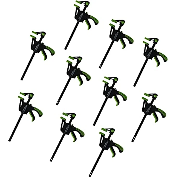 TrutzHolm 10er Set kleine Einhandzwingen mit Soft-Grip-Griffen 35x105 mm – Bild 1