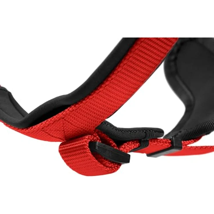 Hunter Hunde-Geschirr Neopren rot-schwarz S – Bild 4