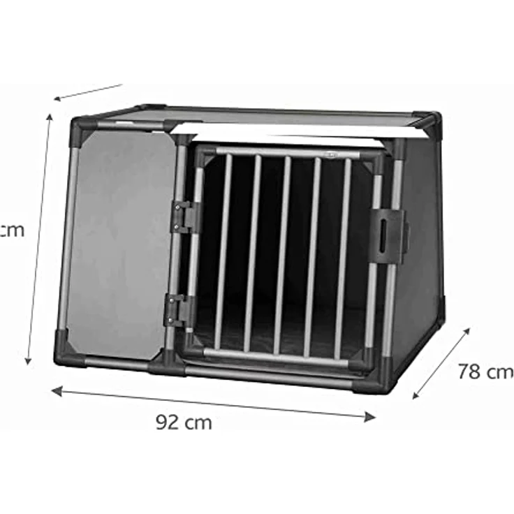Trixie Transportbox Aluminium graphit Alubox M – Bild 3