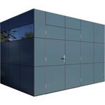 BERTILO Gartenhaus HPL 2, BxT: 345x236 cm, modernes Design, wetterfest, zweifarbig, Fichtenabschnitte