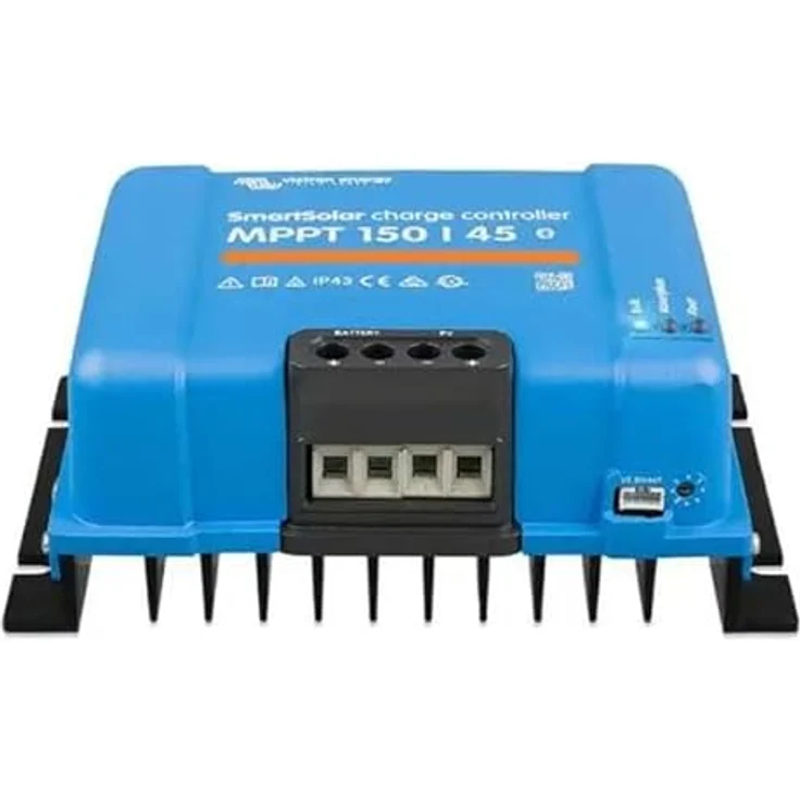 Victron MPPT 150/45 SmartSolar Laderegler, Bluetooth-fähig, 12/24/48V, 45A, mit 98% Wirkungsgrad und programmierbaren Ladealgorithmen – Bild 5