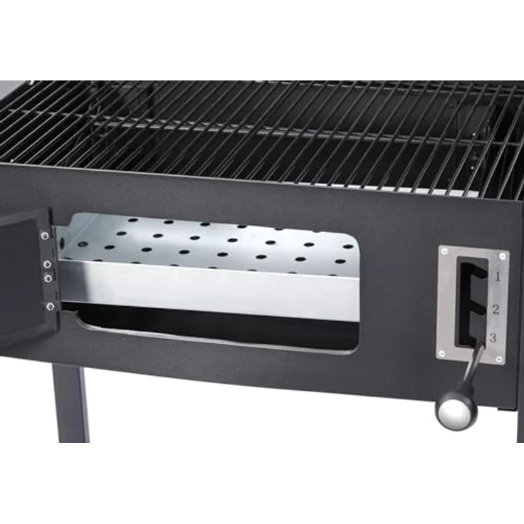 Barbecue El Fuego Holzkohlegrill Ottawa S BBQ Holzkohlegrillwagen Smoker, Grillfläche 45 x 32 cm – Bild 6
