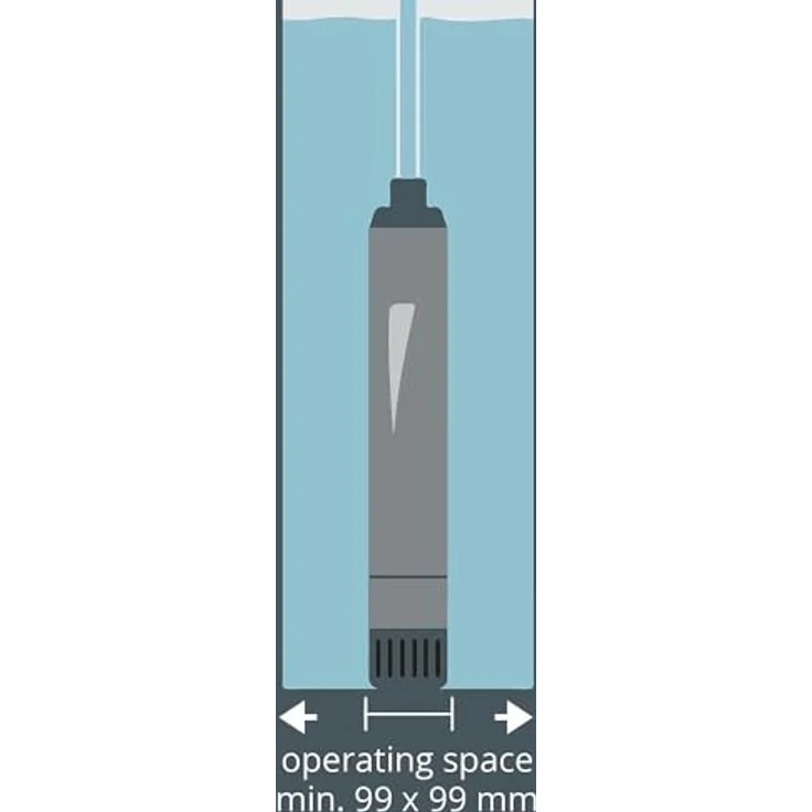 Einhell Tiefbrunnenpumpe GC-DW 1000 N (1000 W, 6500 L-h, 45 m Förderhöhe, 99 mm Pumpendurchmesser, Druckanschluss und Schmutzsieb aus Edelstahl, mehrstufiges Pumpenrad, Überlastschalter) Tiefbrunnenpumpe – Bild 4