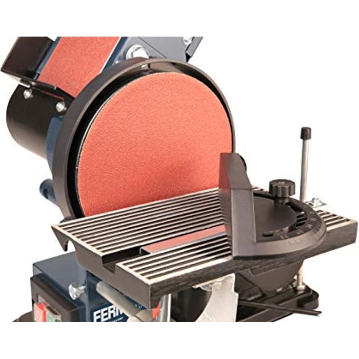 FERM Bandschleifmaschine ? 350W ? 150mm - einschl. 2 Schleifbänder (P80 & P120) und 2 Schleifscheiben (P80 & P120) – Bild 10