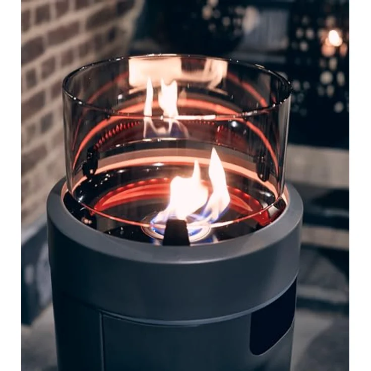 Enders Terrassenfeuer Nova LED Gr. L Grey 2,5 kW Ambiente-Licht und Flamme – Bild 5