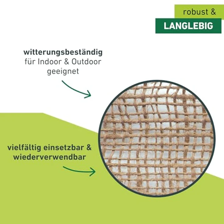 Windhager Jute-Wickelstreifen Öko natur 10 cm x 25 – Bild 5