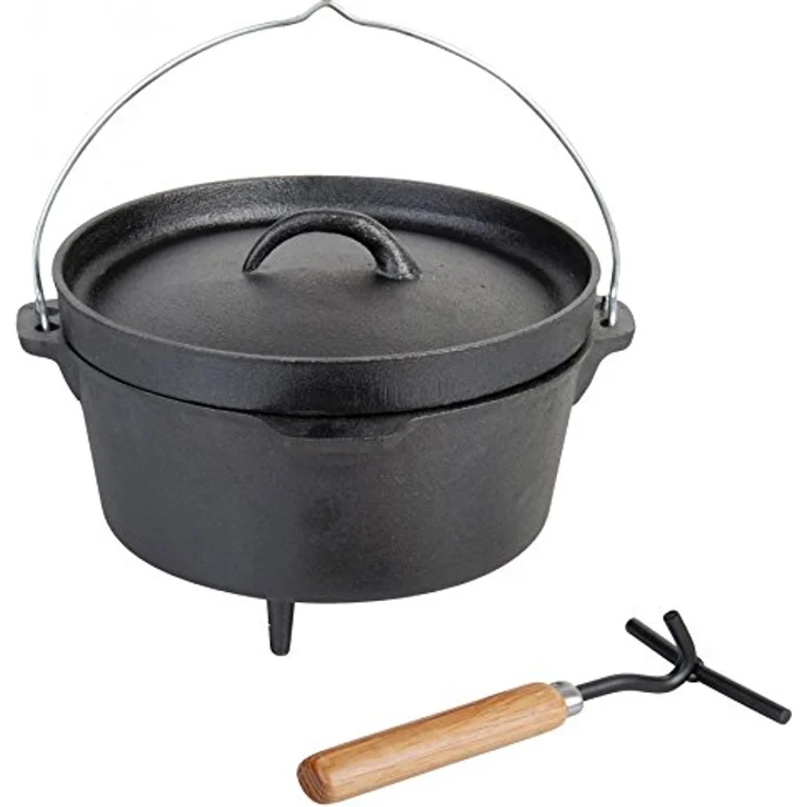 Esschert Design Holländischer Ofen 10 Zoll, schwarz, 28.8x27x19.5 cm, FF117 – Bild 2