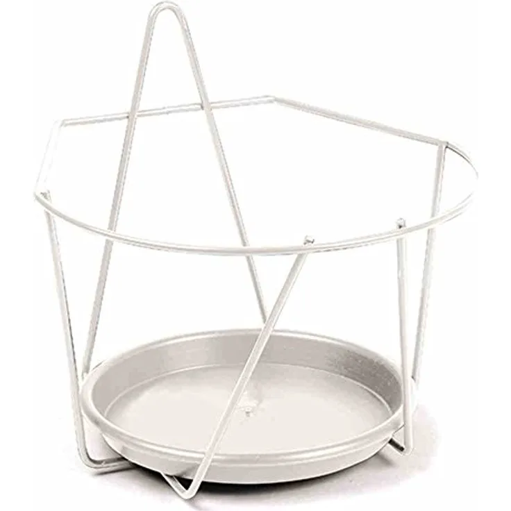 Jardifer Übertopf, 22 cm, weißes Pflanzgefäß für dekorative Pflanzen