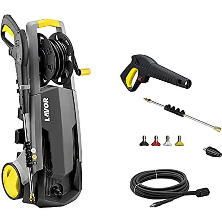 Lavor 316000020 Idropulitric, Hochdruckreiniger mit 300 W Motor, 10 L Wasserbehälter, maximal 140 bar, leise mit nur 1 dB, multicolor