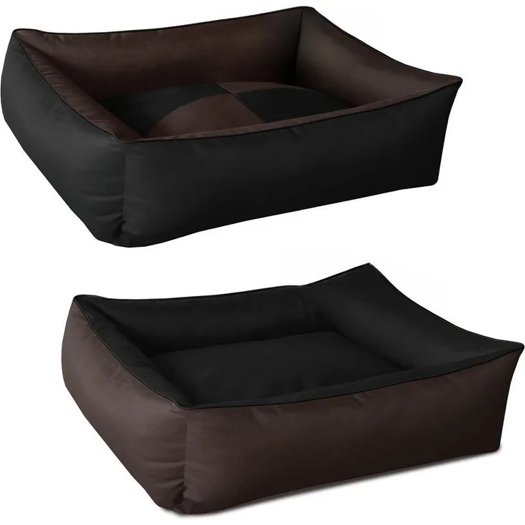 BedDog Hundebett MAX QUATTRO mit Rand, abnehmbarer Bezug, kariert