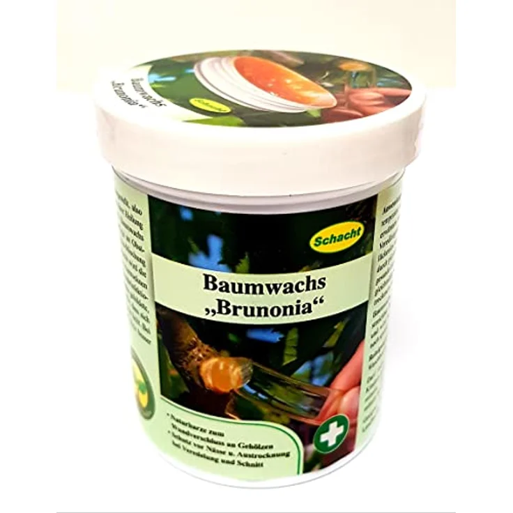 Schacht Brunonia Baumwachs für Obst-Ziergehölzen 125g Dose Naturharz zum Wundverschluss an Gehölzen – Bild 2
