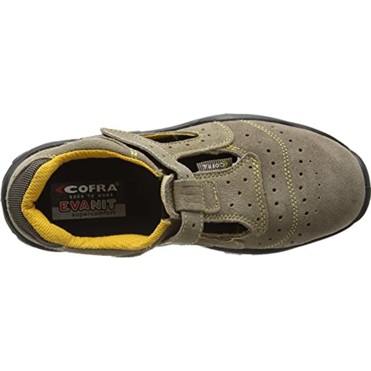 Cofra BRC-BRENTA, Arbeitssandale Sicherheitschuhe S1P SRC, aus Wildleder, PU-Sohle, für warme Wetterbedingungen – Bild 7