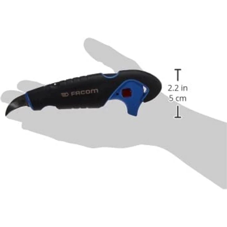 Facom Multifunktionswerkzeug zum Abmanteln, Durchmesser 4-28 mm, 1 Stück, 872271 - Einfache Bedienung, federbelastetes Auslösesystem, Klingensicherungsverschluss – Bild 4