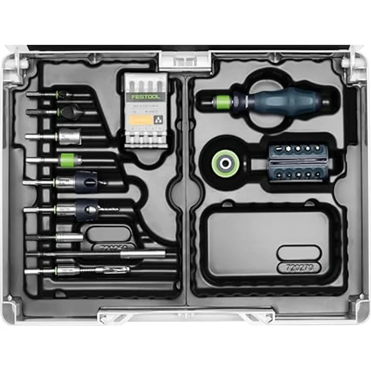 Festool SYS3 M 89 ORG CE-SORT, Montageset mit 104-teiligem CENTROTEC Zubehör für Akku-Bohrschrauber – Bild 6