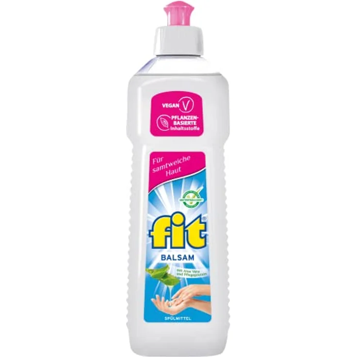 FIT fit Spülmittel Balsam 500ml, hautverträgliches Geschirrspülmittel mit Aloe Vera und Pflegeprotein, sparsam im Verbrauch – Bild 1