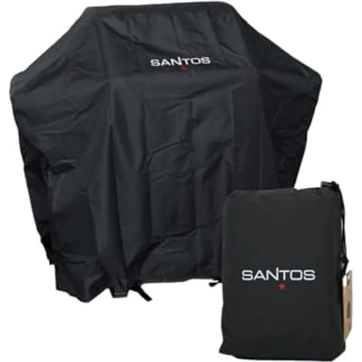 SANTOS Premium Gasgrill-Schutzhülle - 130x46x120 cm - Wasserdicht, UV-beständig, Belüftung & Aufbewahrungstasche - Ideal für Verschiedene Gasgrills