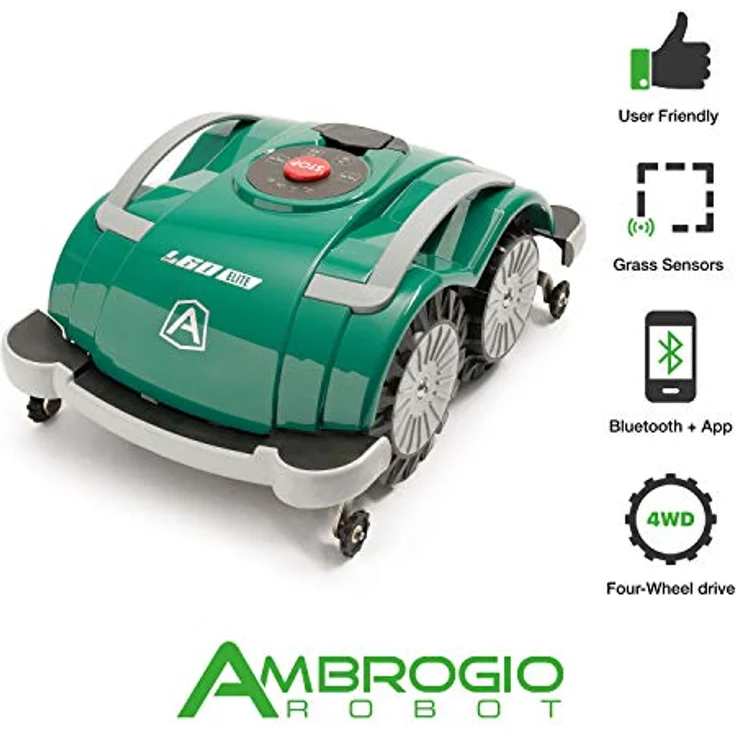 Ambrogio Robot AM060L0K9Z Rasaerba Zucchetti Ambrogio L60 Elite 200Mq – Bild 2