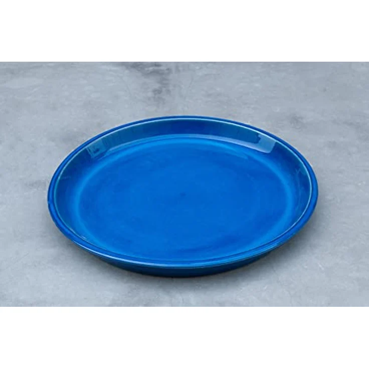 Teramico Pflanzteller 40cm Royal Blau - Handgefertigt, frostfest, perfekte Drainage – Bild 3