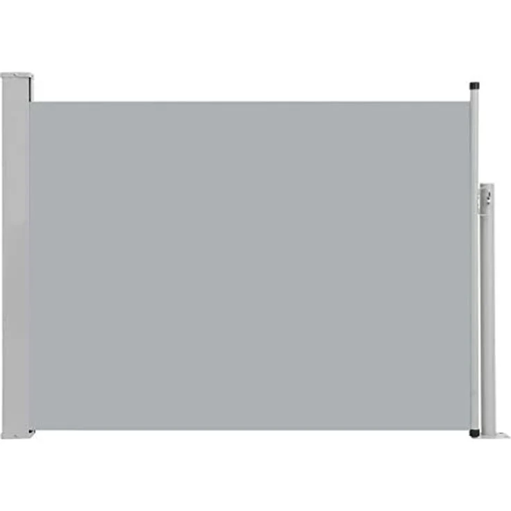 vidaXL Seitenmarkise Ausziehbar Sonnenschutz Sichtschutz Windschutz Seitenrollo 120x500cm Grau – Bild 2