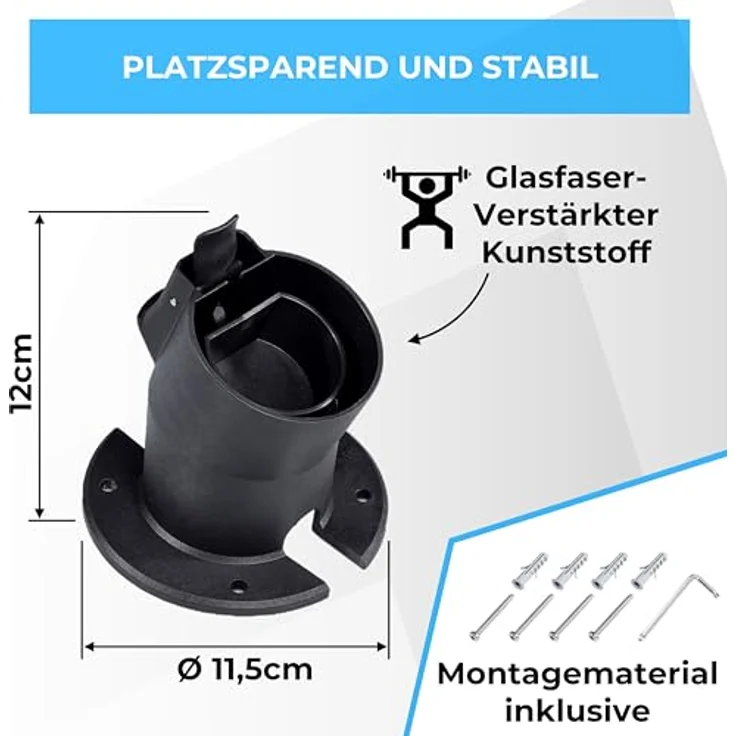 Wandhalterung für Typ 2-Ladekabel (Plug Holder) – Bild 4