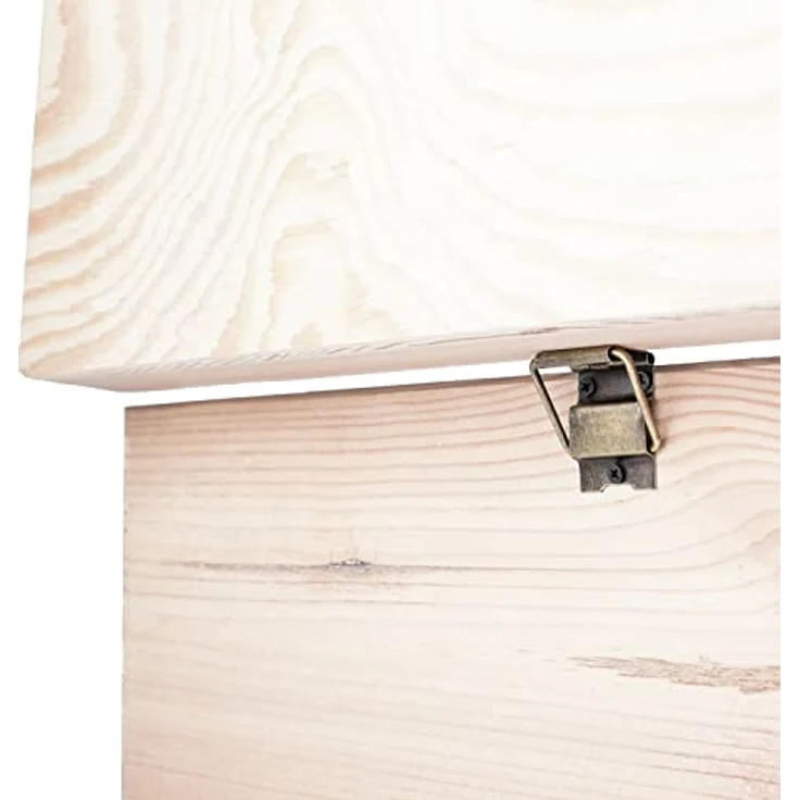 HMF Möbelbeschlag Vintage Deko Scharnier klein, 2er Set aus bronzefarbenem Metall, 22 x 57 mm mit Feststellmechanismus – Bild 7