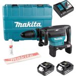 Makita SDS-Max Bohrhammer DHR400G2UN, 18V 40mm, 8J, inkl. 2 Batterien BL1860 und Ladegerät