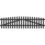 KM Zaun Zaundoppeltür Triest Z74, BxH: 303,4x150 cm, Aluminium, anthrazit, pulverbeschichtet - Preisvergleich