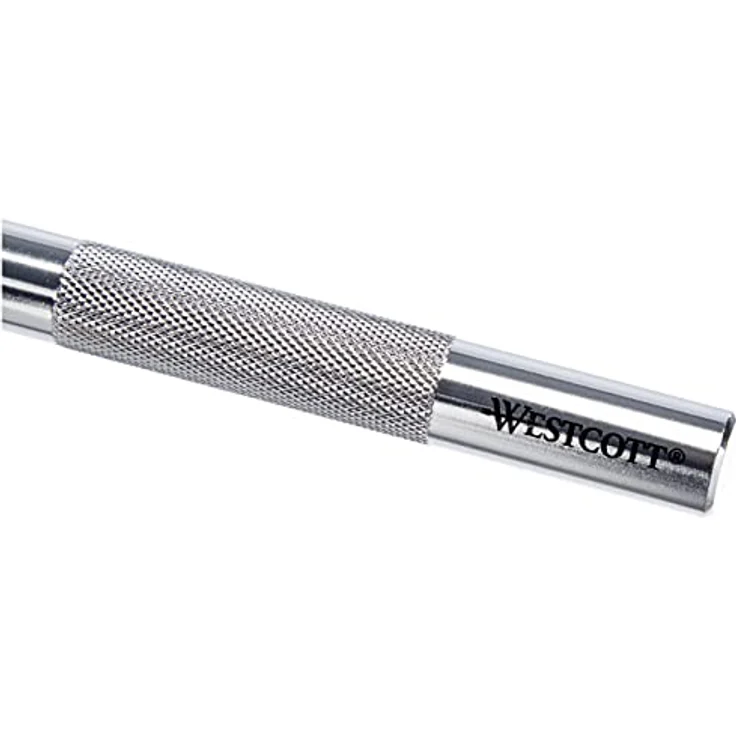 Westcott E-84010 00 Skalpell mit Metallgriff und auswechselbarer Klinge, 12 cm, silber – Bild 4