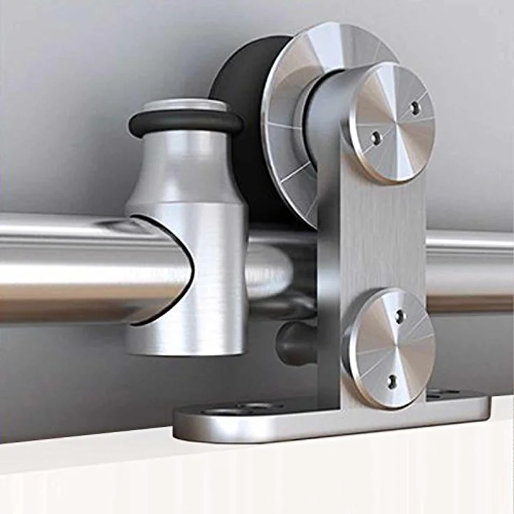inova Holz-Schiebetür Komplettset Weiß 900x2065mm Vollspan Holz-Tür, Lauf-Schiene, Schiebetür-Beschlag Soft-Close Star – Bild 5