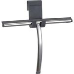 Sealskin Duschabzieher Deluxe, Glaswischer inklusive flexiblem Halter, Edelstahl poliert