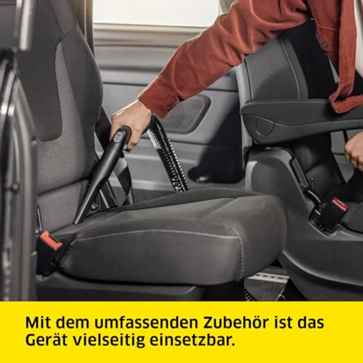 Kärcher Waschsauger SE 6 Signature Line, 2-in-1-Sprühsaugschlauch, Frischwassertank: 4 l, Schmutzwassertank: 4 l, Waschbodendüse mit Hartbodenaufsatz, Waschpolsterdüse, Boden-, Polster- und Fugendüse – Bild 5