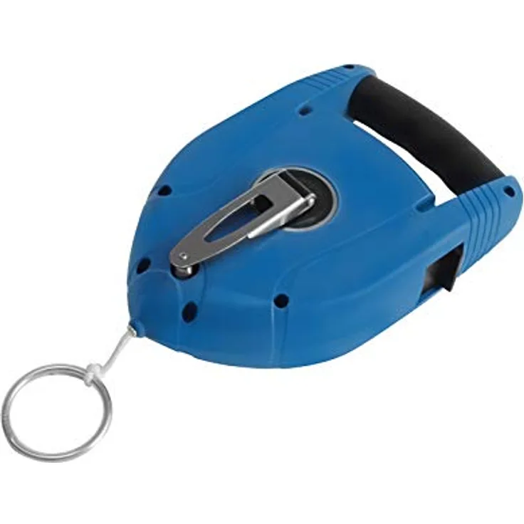 TECTOOL Schlagschnurgerät Premium - 50 m geflochtene Baumwollschnur Ø 2,5 mm, 300 g Farbpulver Fassungsvermögen, ergonomischer Handgriff
