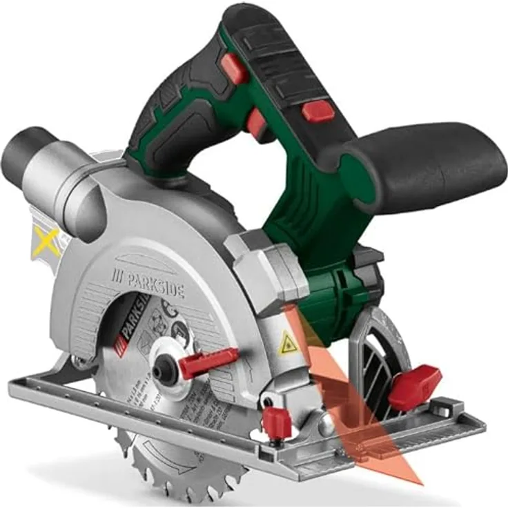 HEADNMORE PARKSIDE® 20V Akku-Handkreissäge PHKSA 20-Li B3, kompaktes Design mit Laserführung, ohne Akku und Ladegerät