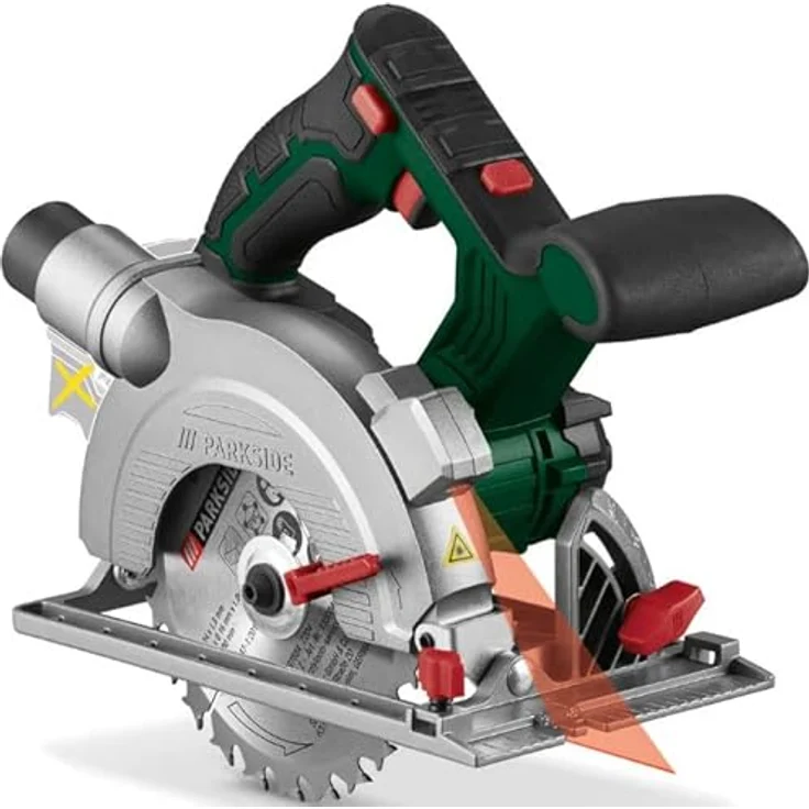HEADNMORE PARKSIDE® 20V Akku-Handkreissäge PHKSA 20-Li B3, kompaktes Design mit Laserführung, ohne Akku und Ladegerät – Bild 1