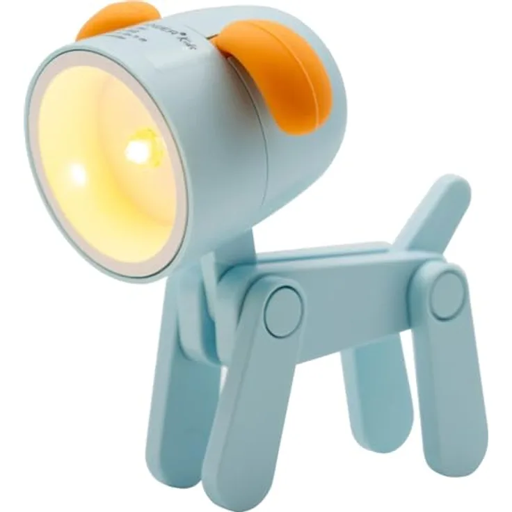 RealPower LED-Tier Taschenlampe Blue Dog, leistungsstarke LED mit ergonomischem Griff und robustem Design