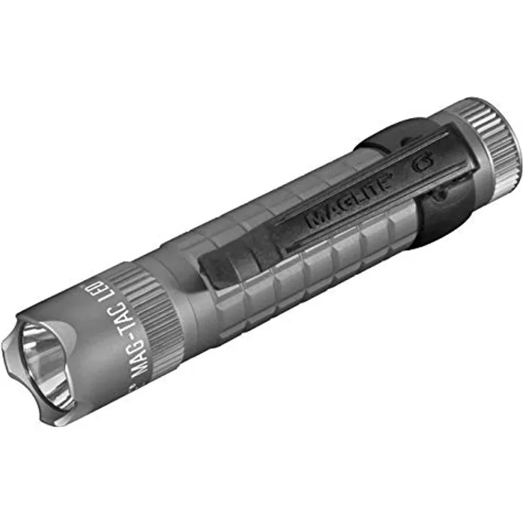 Maglite MAG-TAC Urban Grey, Taschenlampe mit 310 lm, 3 Lichtmodi, 13.20 cm, inkl. Taschenclip und Werkzeug