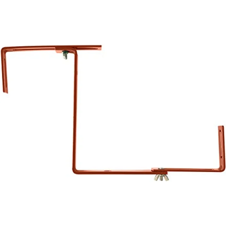 Xclou Blumenkastenhalterung ohne Bohren, Balkonkastenhalter, Haken und Halter, terrakotta, 19 x 5 x 17 cm – Bild 7
