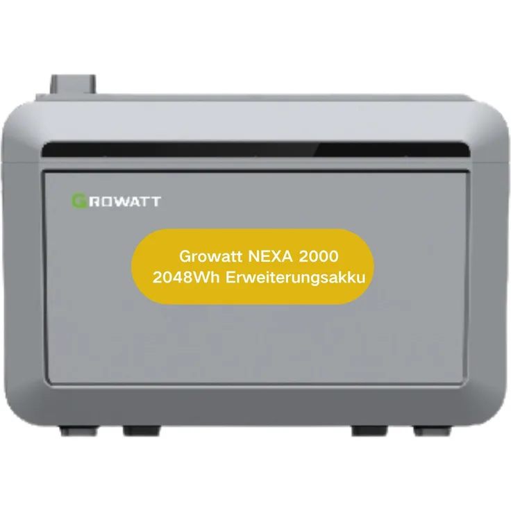Growatt NEXA 2000 Erweiterungsbatterie, 2048 Wh LiFePO4 Solarspeicher für flexible Erweiterung