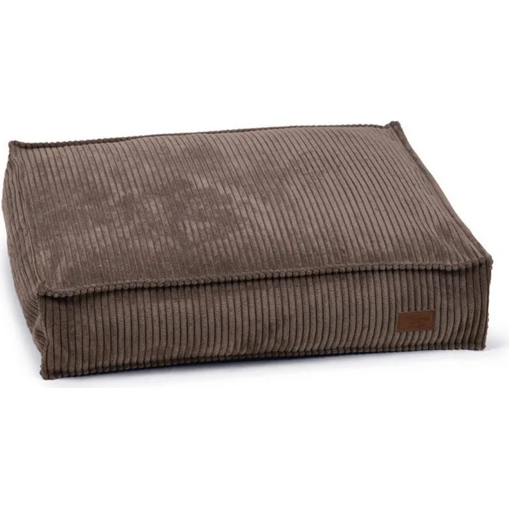 Designed By Lotte Tierkissen Hundekissen Ribbed braun, Flockenfüllung, maschinenwaschbar
