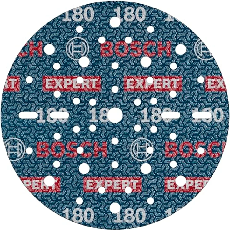 Bosch EXPERT O780 Folienschleifscheibe, 150 mm, Körnung 180, für Hartholz und Metall, mit Klettverschluss – Bild 1