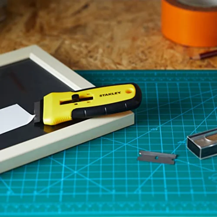 Stanley 0-28-217 Glasschaber, mit weichem Griff, einschließlich 5 Klingen, Werkzeug - Stanley – Bild 4