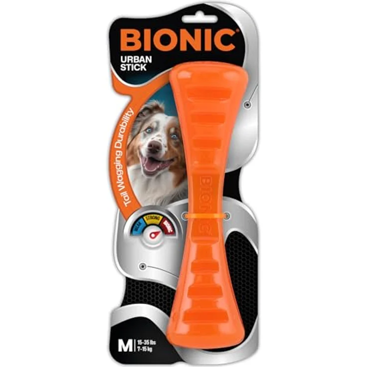 Bionic Urban Stick, extrem widerstandsfähiges Hundespielzeug, 23cm, blau – Bild 1