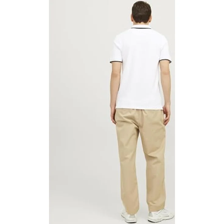 Jack & Jones Poloshirt JJEPAULOS POLO SS 2PK MP NOOS, 2er-Pack, Logostickerei, Sonnenschutz Nacken, weicher Single Jerseystoff, Baumwolle, Farbe: variabel – Bild 3