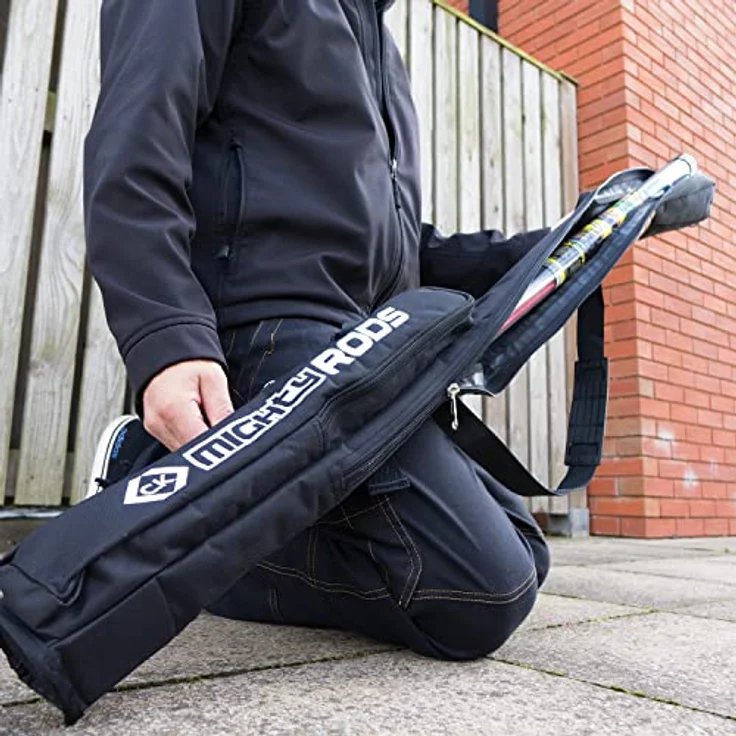 C.K Werkzeugtasche Tragetasche für MightyRod Kabeleinziehstangen, robuste Polyester-Konstruktion, verstellbarer Schultergurt, schwarz – Bild 4