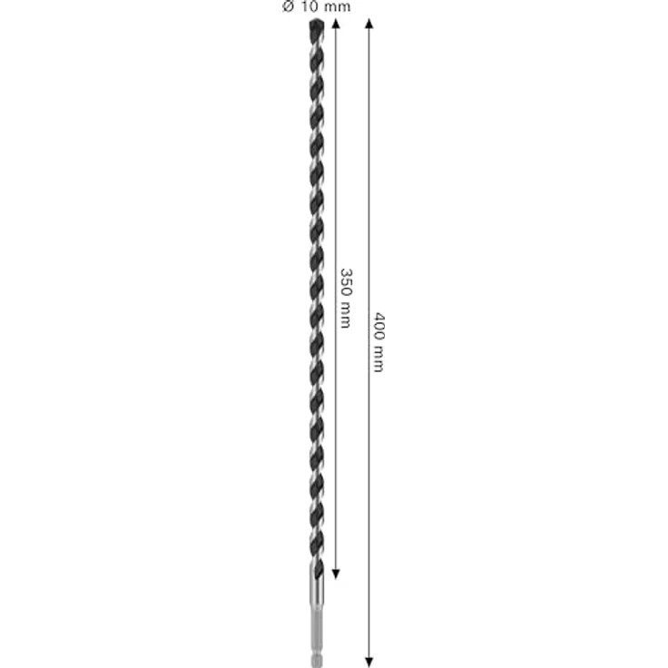 Bosch Accessories 2608706992 Stein-Spiralbohrer, PRO HEX-5 mit carbide Schneide für präzise Bohrlöcher in Beton, Stein und Ziegel, 1 Stück – Bild 3